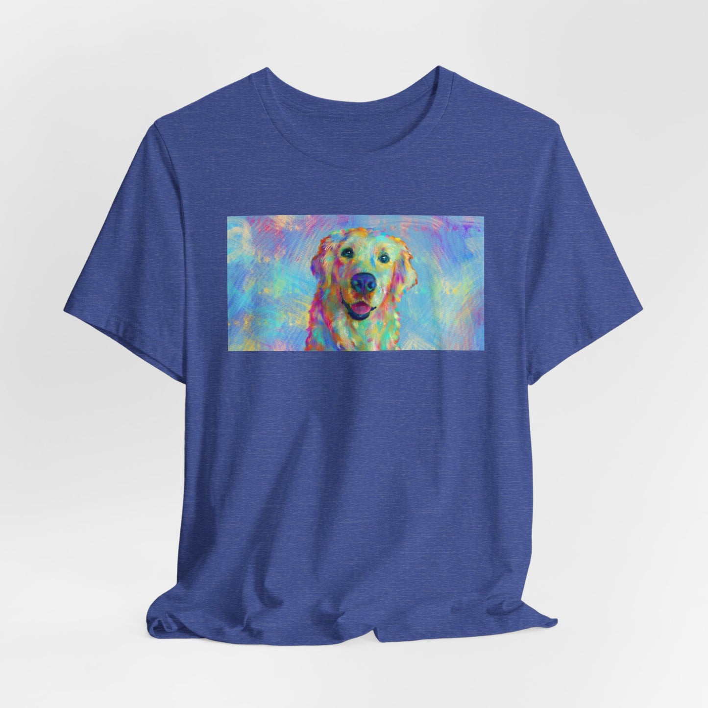 Colorful Golden Retriever Shirt - Painterly Pop Art Dog Tee