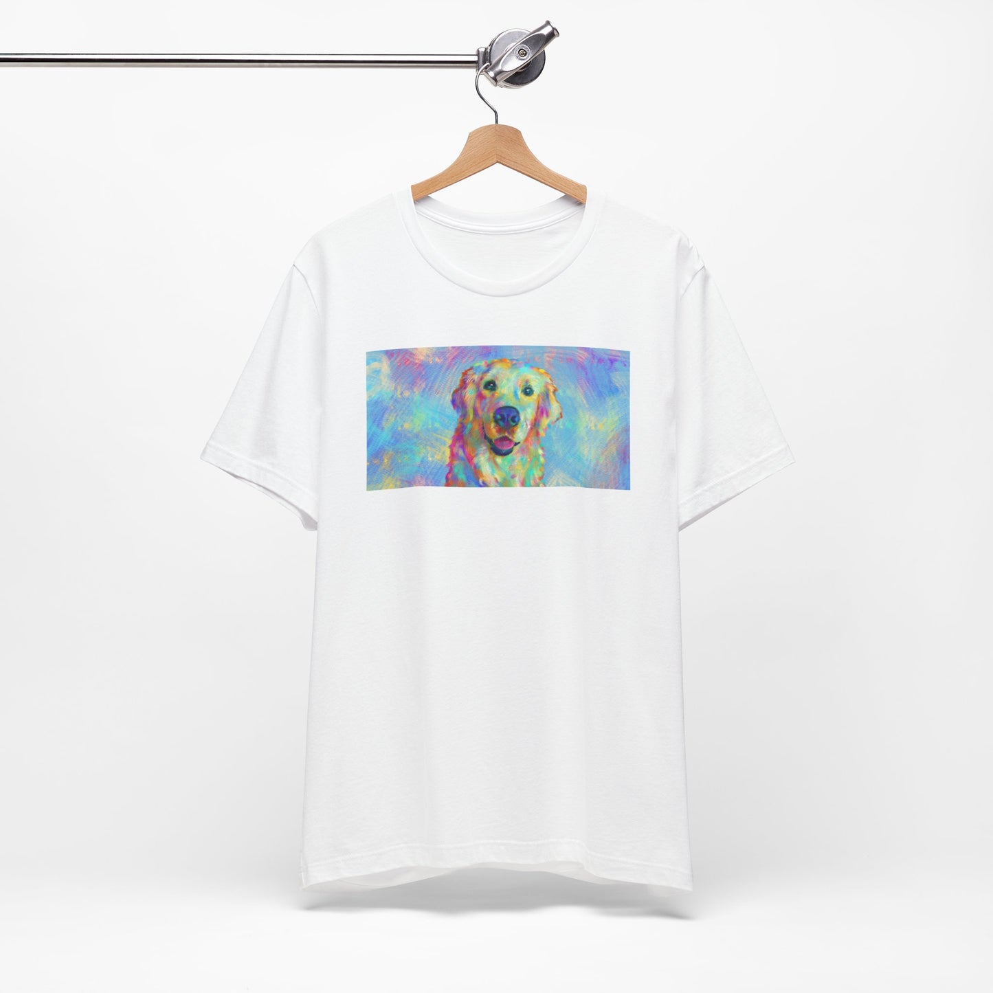 Colorful Golden Retriever Shirt - Painterly Pop Art Dog Tee