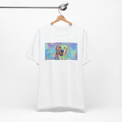 Colorful Golden Retriever Shirt - Painterly Pop Art Dog Tee