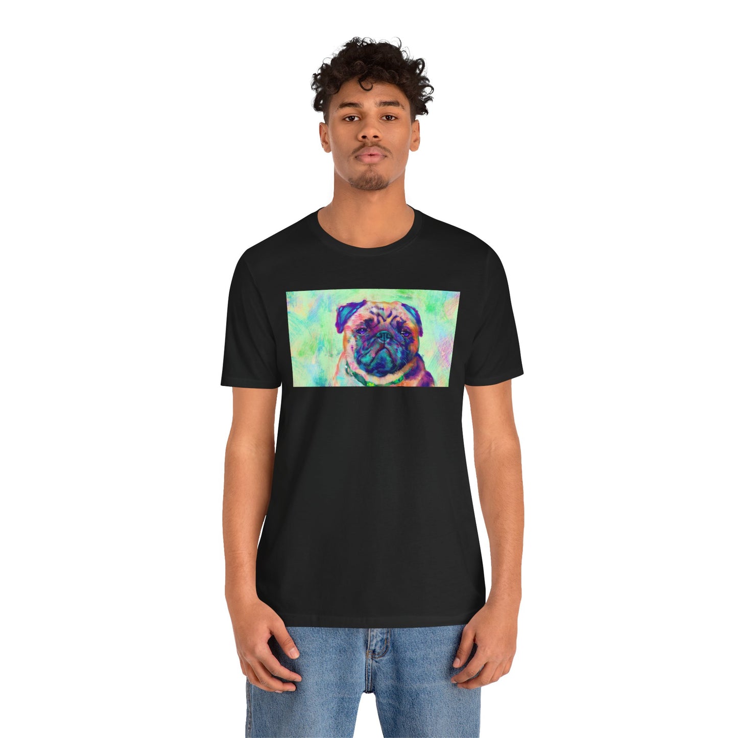 Colorful Pug Shirt - Painterly Pop Art Dog Tee