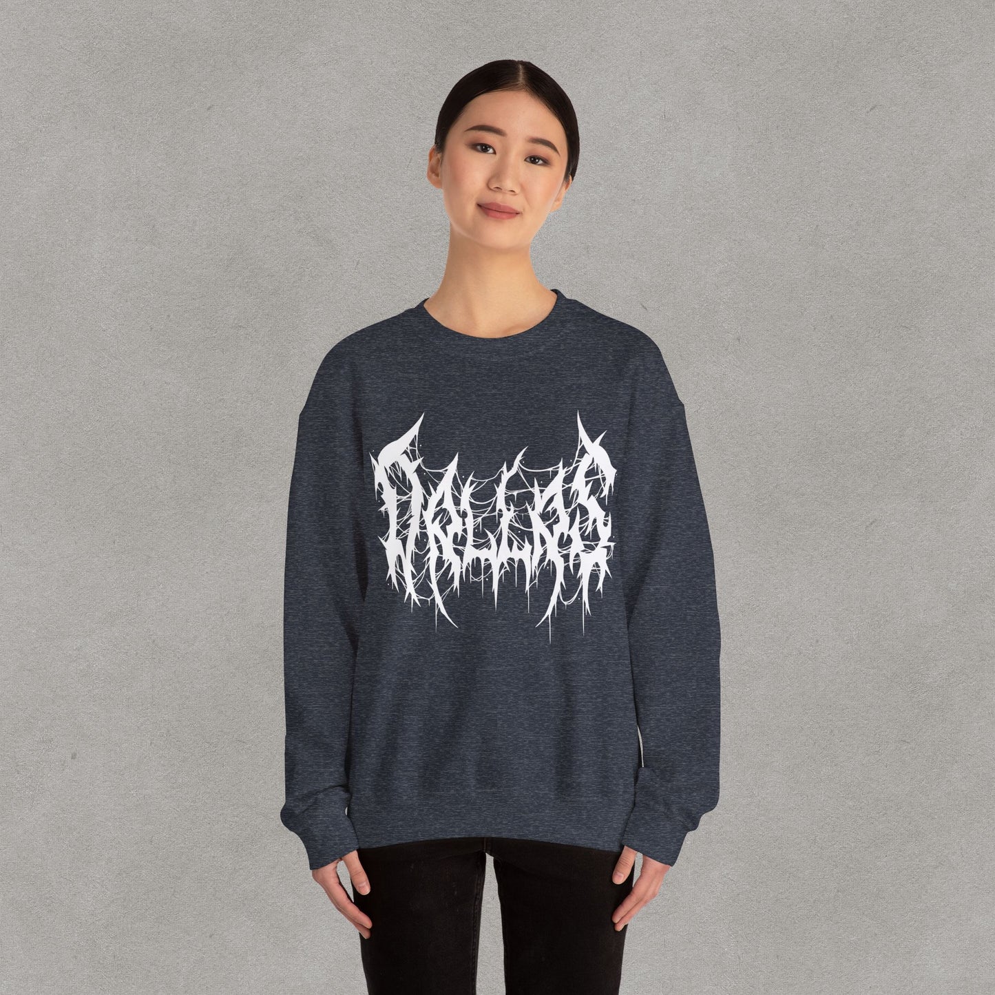 Dallas Heavy Metal Sweatshirt - Black and White Streetwear