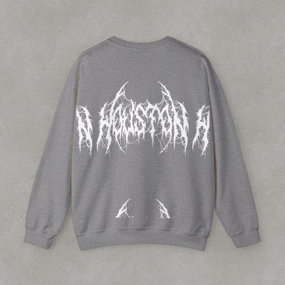 Houston Heavy Metal Sweatshirt - HTX Grunge Logo