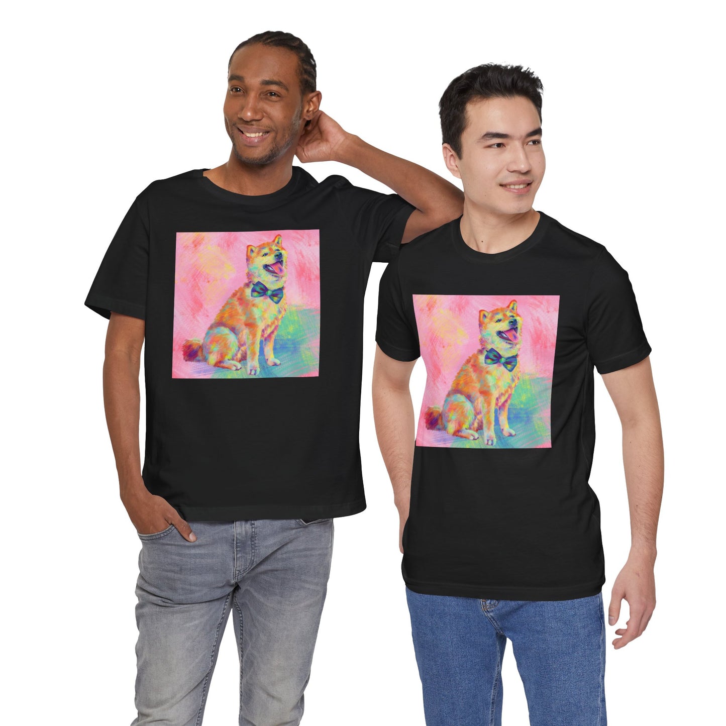 Colorful Shiba Inu Shirt - Painterly Pop Art Dog Tee