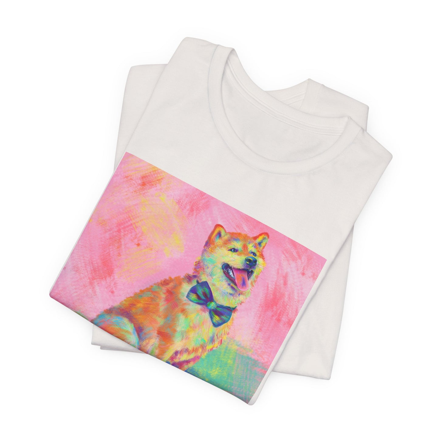 Colorful Shiba Inu Shirt - Painterly Pop Art Dog Tee