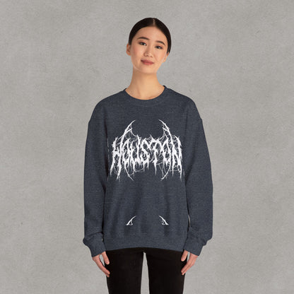 Houston Heavy Metal Sweatshirt - HTX Grunge Logo