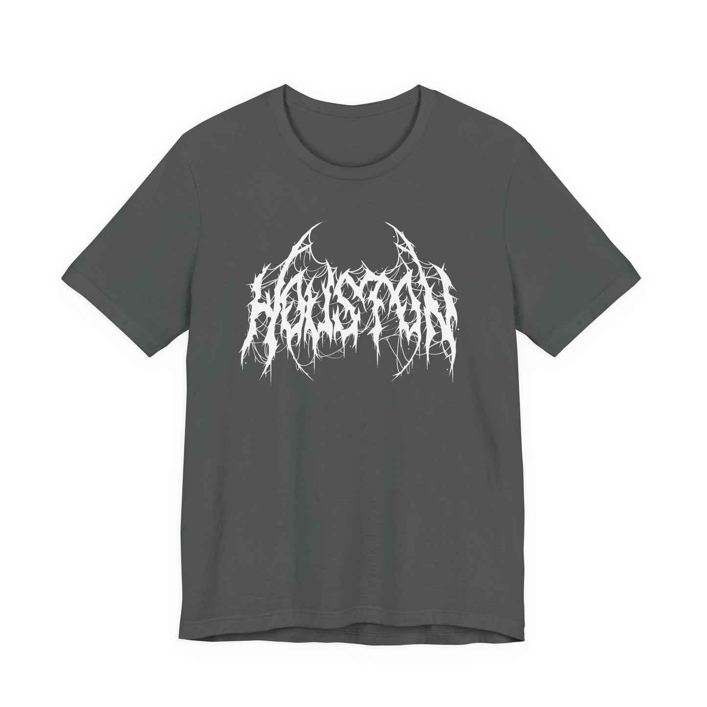 Houston Heavy Metal Logo T-Shirt - Black and White Graphic Tee