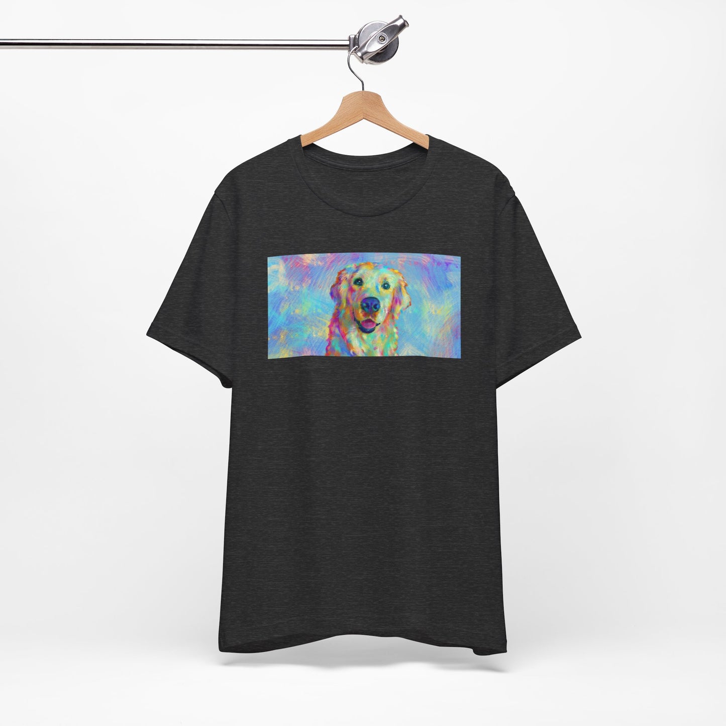 Colorful Golden Retriever Shirt - Painterly Pop Art Dog Tee