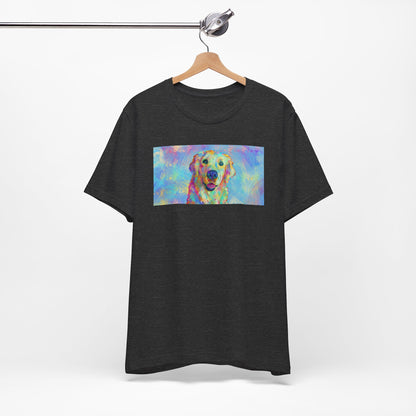 Colorful Golden Retriever Shirt - Painterly Pop Art Dog Tee