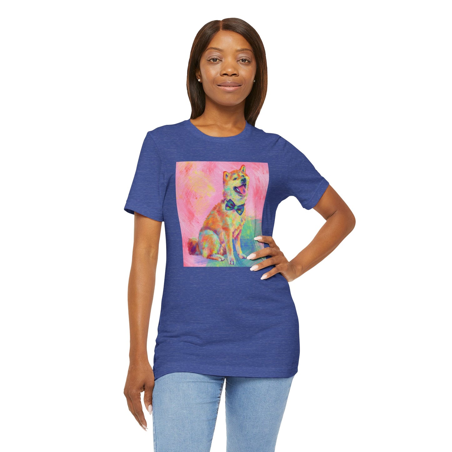 Colorful Shiba Inu Shirt - Painterly Pop Art Dog Tee