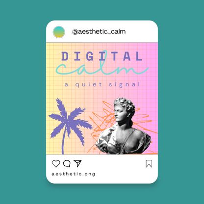 calm.exe – Soft Pastel Vaporwave Instagram Templates | Canva Editable