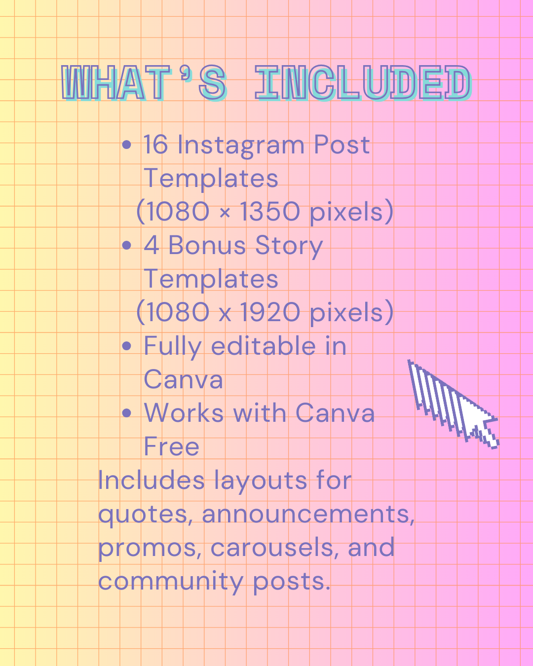 calm.exe – Soft Pastel Vaporwave Instagram Templates | Canva Editable