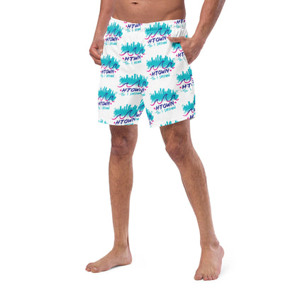 Htown Til I Drown Swim Trunks | HTX Houston Men's Swimwear Recycled Polyester