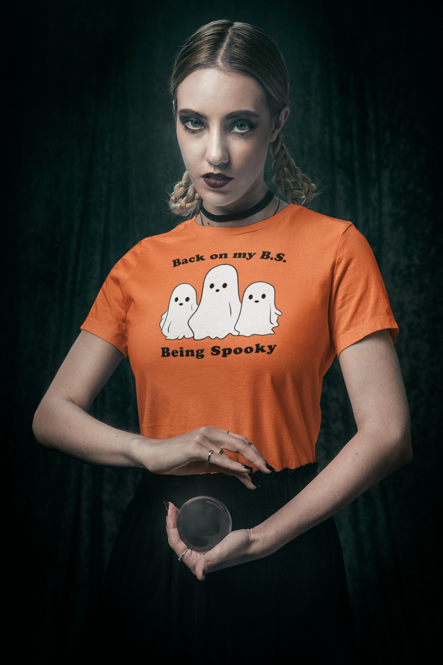 Back on my B.S. Being Spooky Funny Halloween Unisex Tee | Punny All Hallows Eve Ghost Shirt