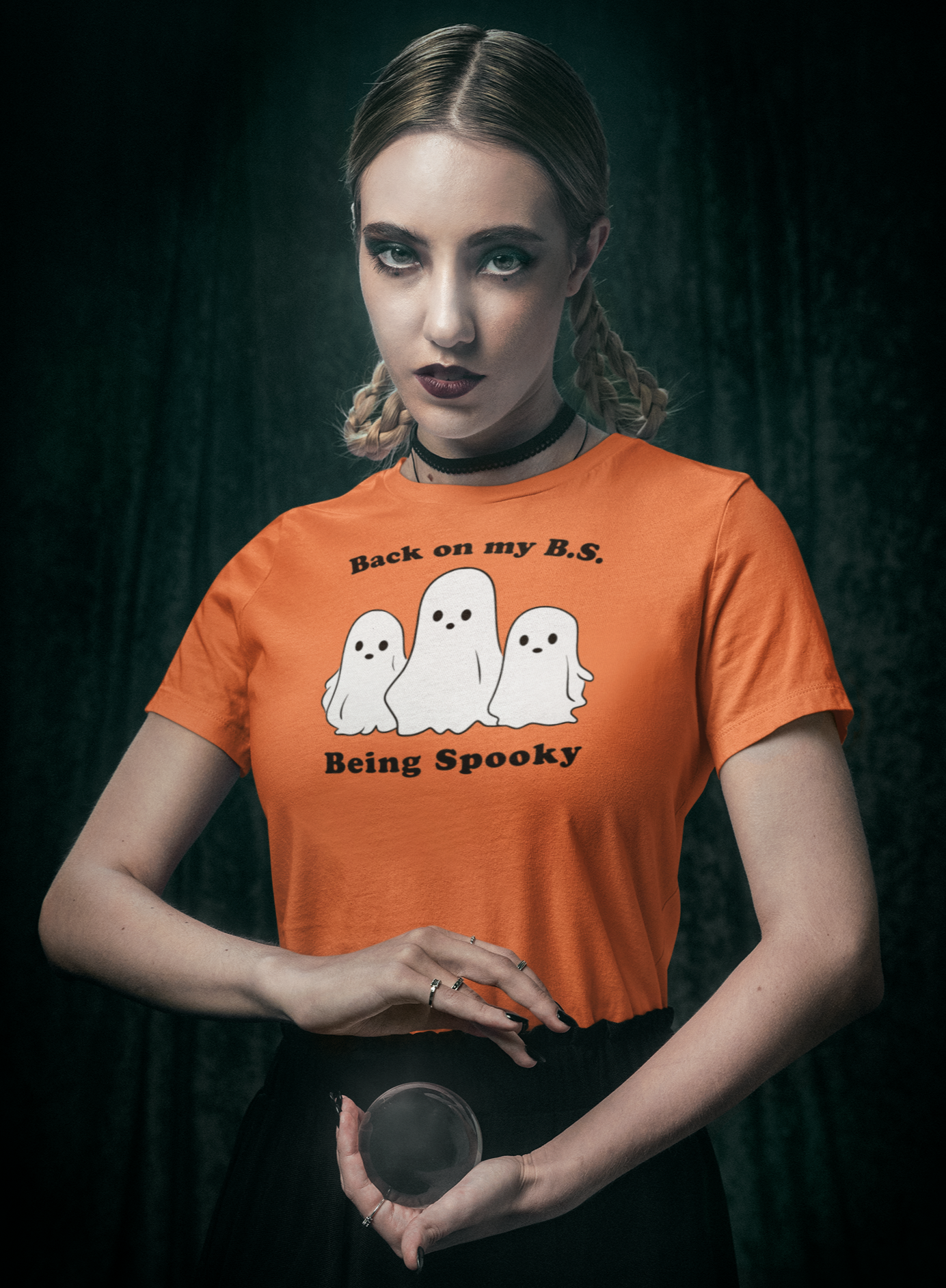 Back on my B.S. Being Spooky Funny Halloween Unisex Tee | Punny All Hallows Eve Ghost Shirt