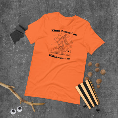 Kinda Focused on Halloween RN Shirt | Funny Punny Tee for Spooky Season | Unisex