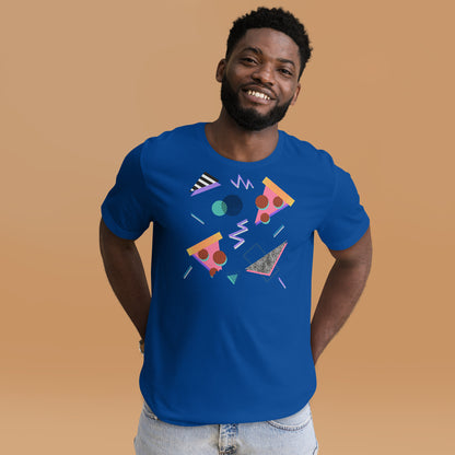 Pizza 80s Memphis Geometric Pop Art Unisex T-shirt