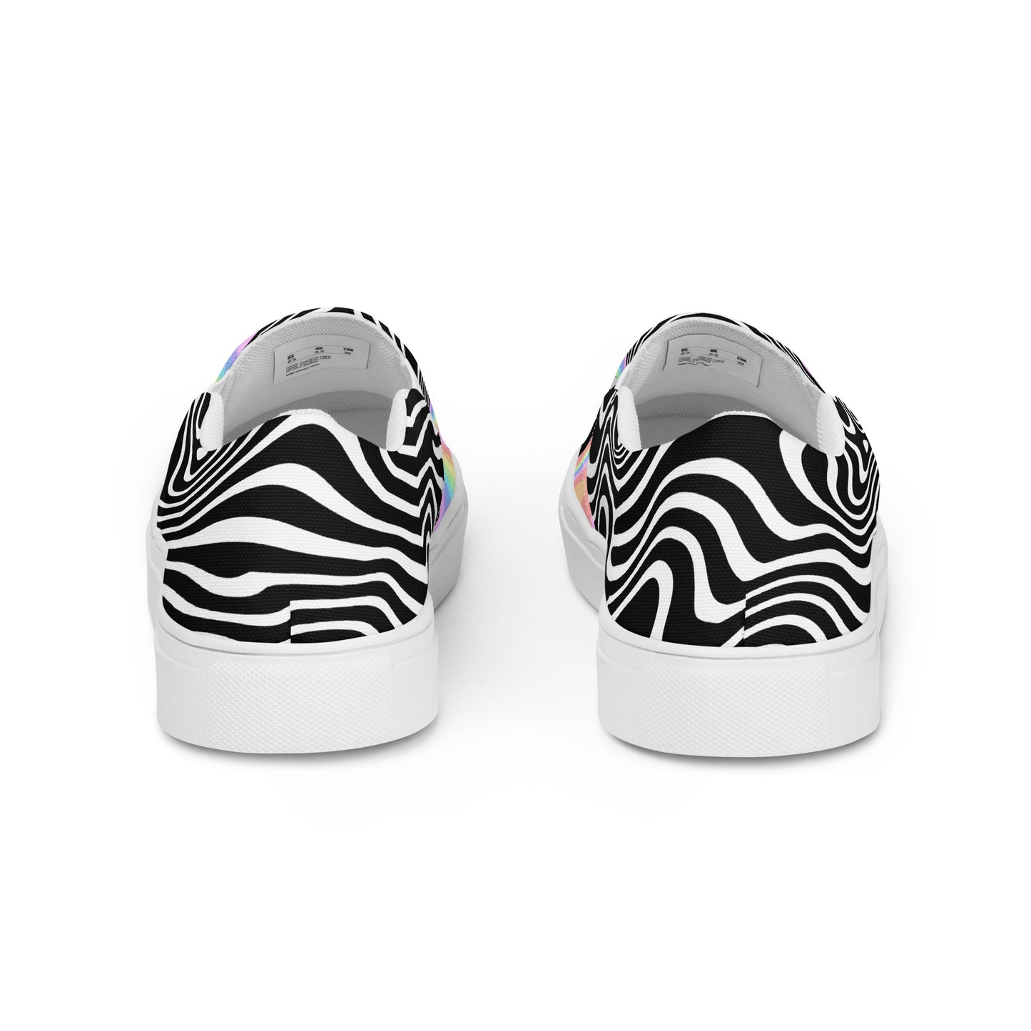 Trippy RGB Melt Women’s Slip-On Canvas Shoes