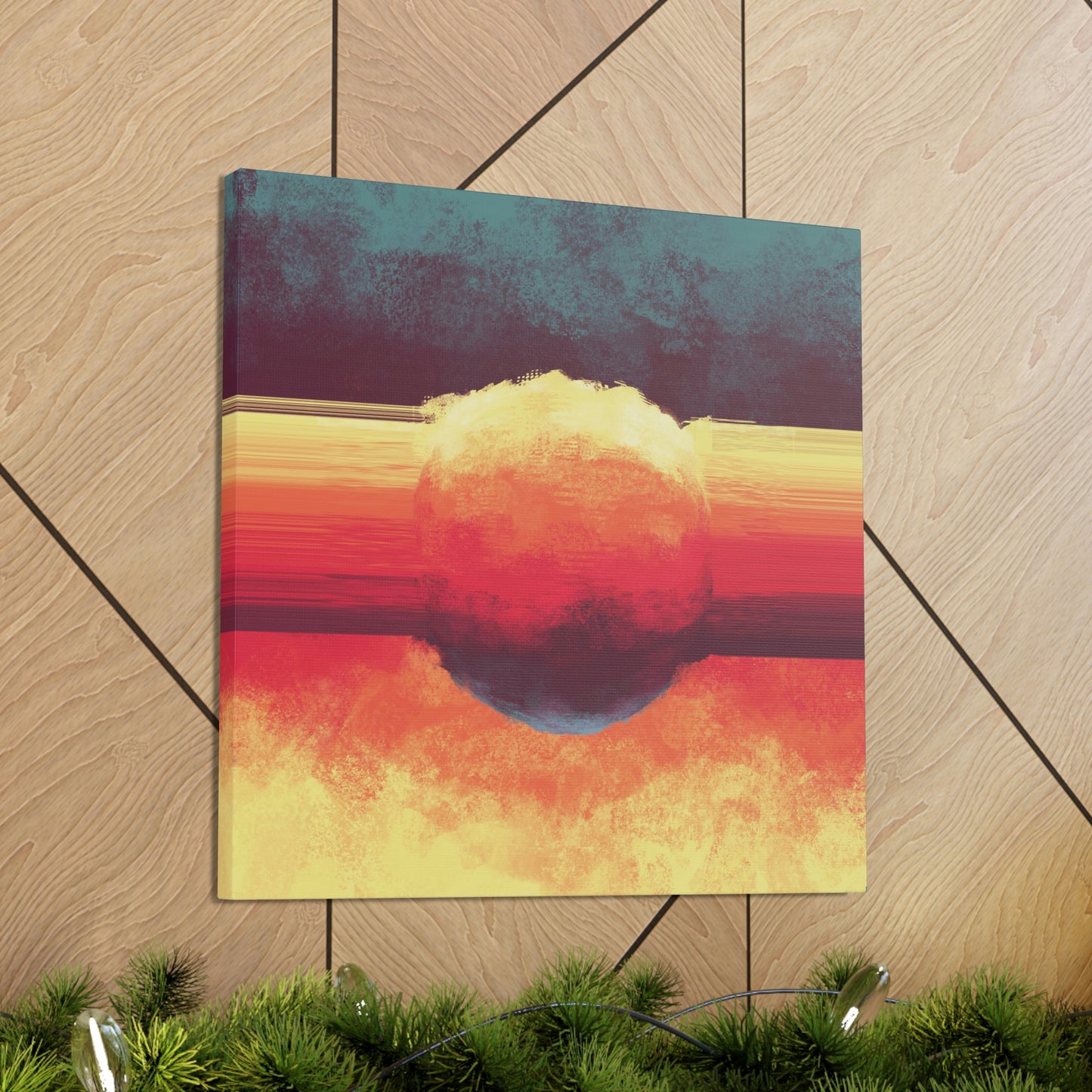 Alchemist's Fire Canvas Gallery Wrap | Abstract Modern Art Print Decor for Living & Game Room