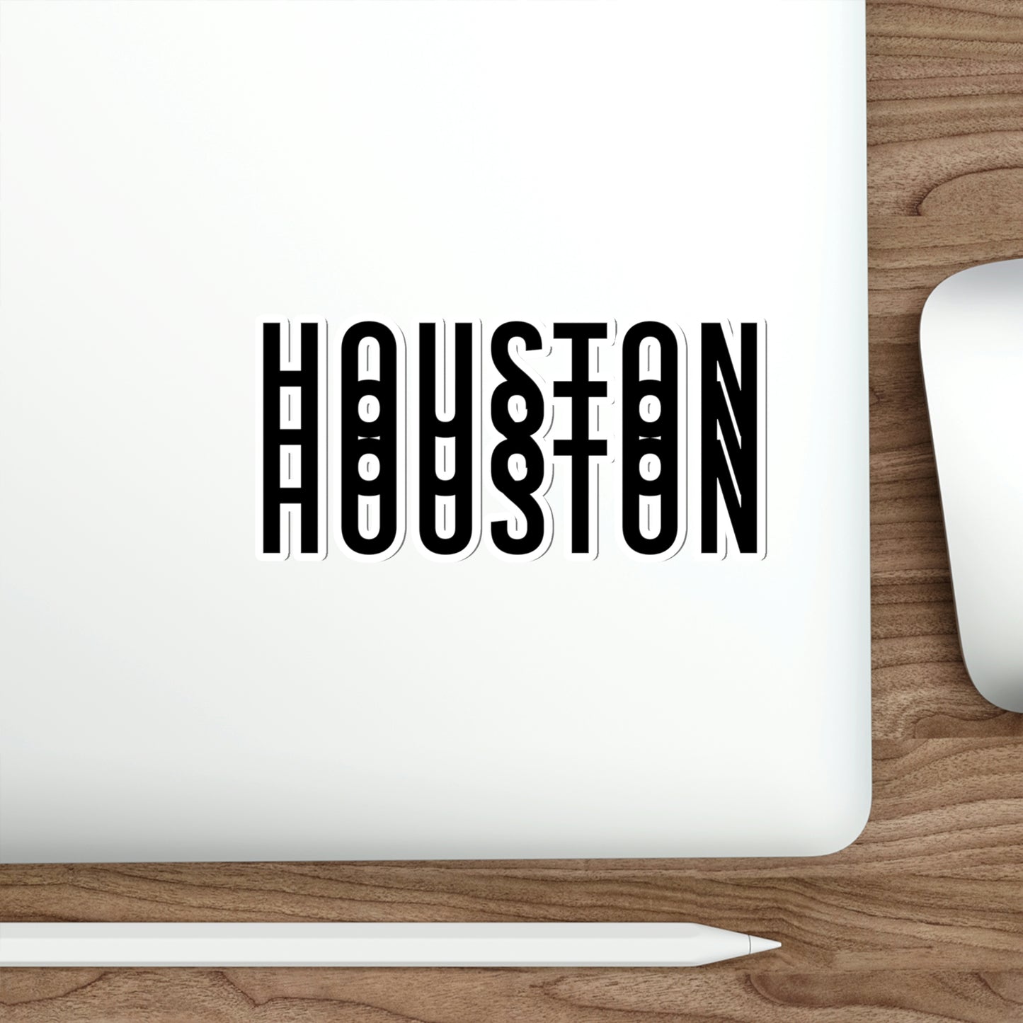 HOUSTON Type Minimal Sticker | HTX Htown Vinyl Waterproof 2x2-6x6