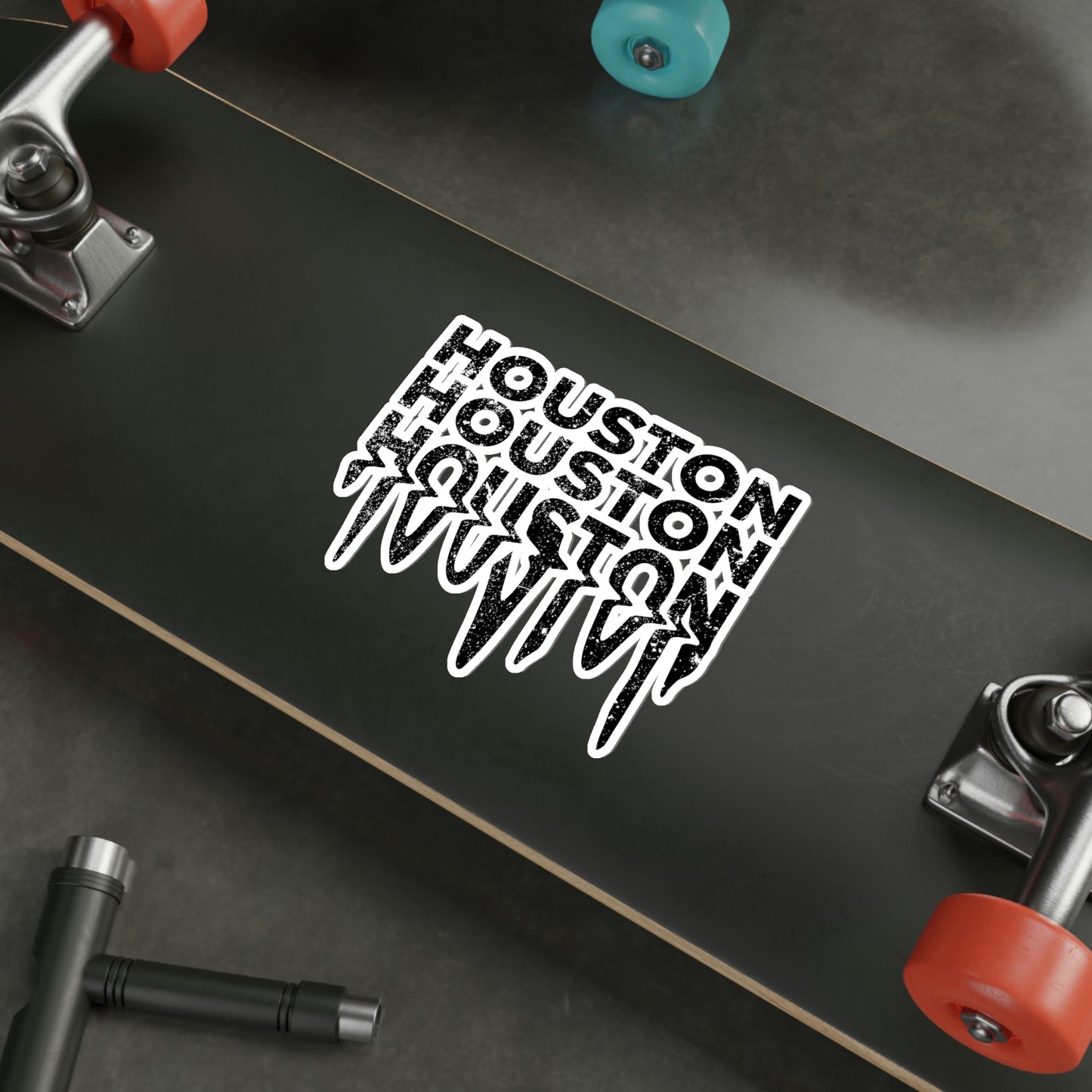 HOUSTON Drip Sticker | HTX Htown Vinyl Waterproof 2x2-6x6