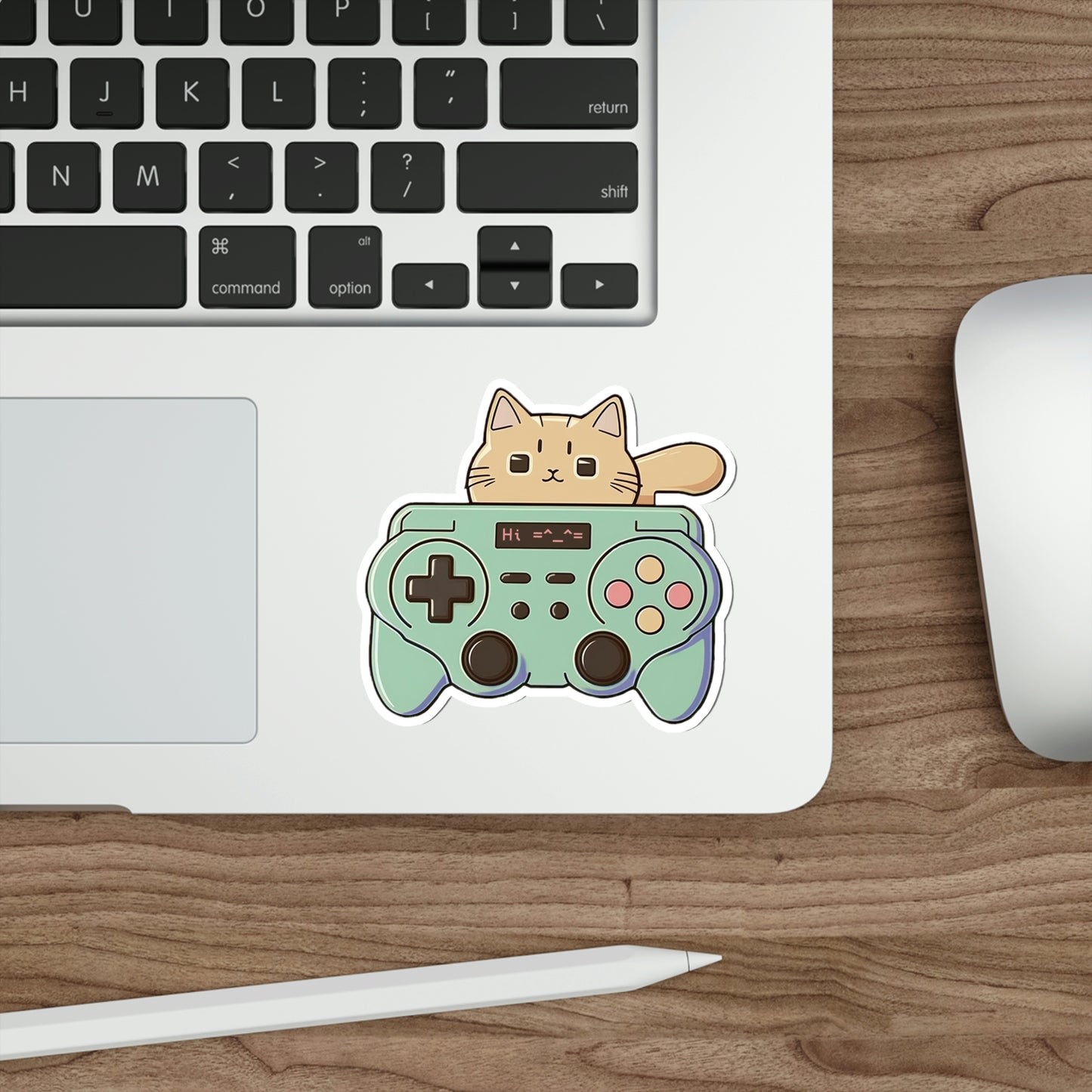 Cute Cat Controller Sticker | Kawaii Gamer Kitty