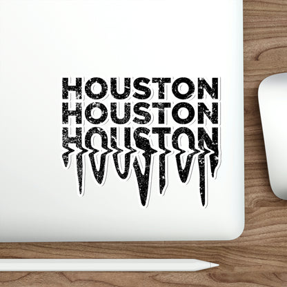 HOUSTON Drip Sticker | HTX Htown Vinyl Waterproof 2x2-6x6