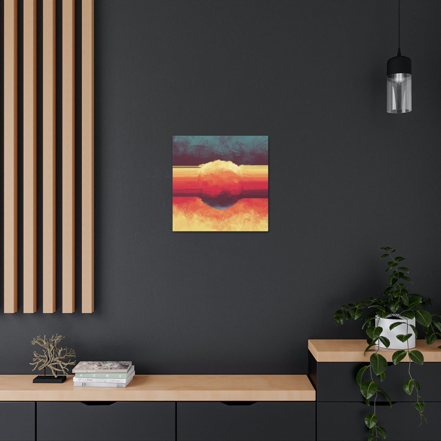 Alchemist's Fire Canvas Gallery Wrap | Abstract Modern Art Print Decor for Living & Game Room