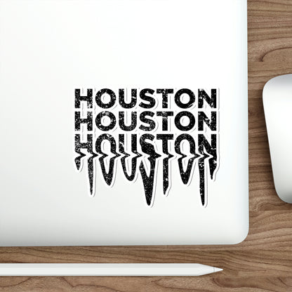 HOUSTON Drip Sticker | HTX Htown Vinyl Waterproof 2x2-6x6