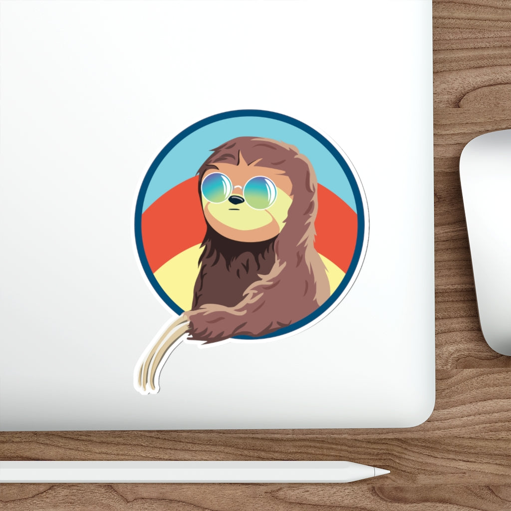 Cool Sloth Sunglasses Sticker Vinyl | 2x2" - 6x6"