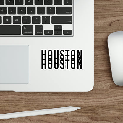 HOUSTON Type Minimal Sticker | HTX Htown Vinyl Waterproof 2x2-6x6