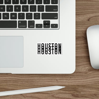 HOUSTON Type Minimal Sticker | HTX Htown Vinyl Waterproof 2x2-6x6