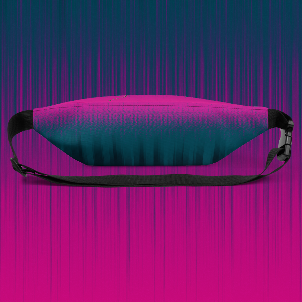 Boombox Glitch Fanny Pack Bag | Abstract Original Cyberpunk Purse