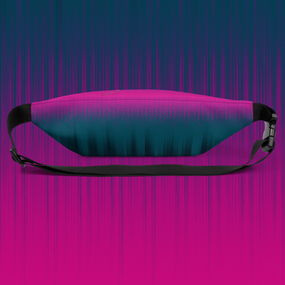 Boombox Glitch Fanny Pack Bag | Abstract Original Cyberpunk Purse