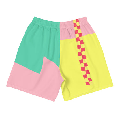 Color Block Long Shorts | Aesthetic Checkerboard XS-3XL