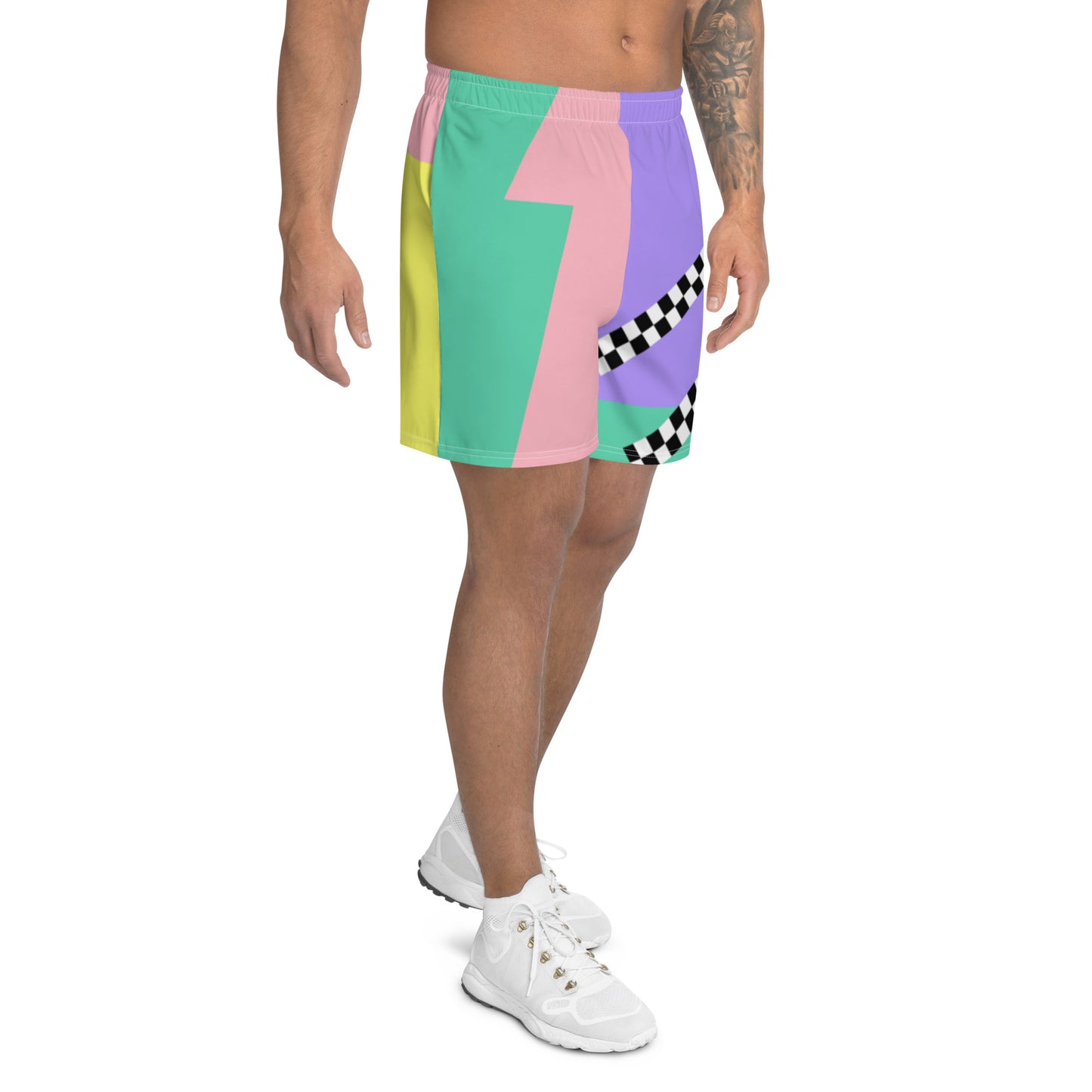 Color Block Long Shorts | Aesthetic Checkerboard XS-3XL