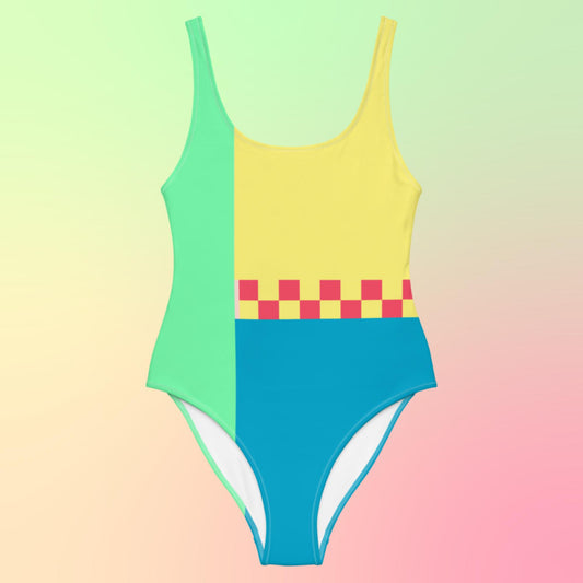 Color Block Swimsuit | One Piece Womens Swimwear | XS-3XL