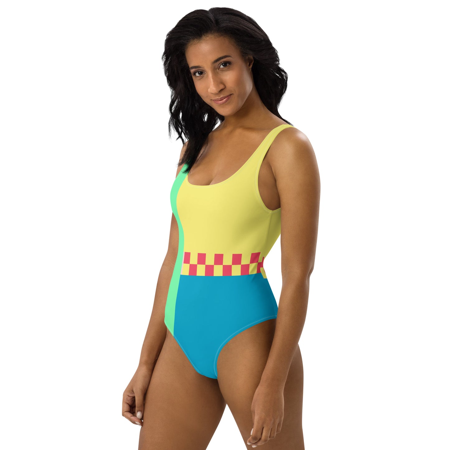 Color Block Swimsuit | One Piece Womens Swimwear | XS-3XL