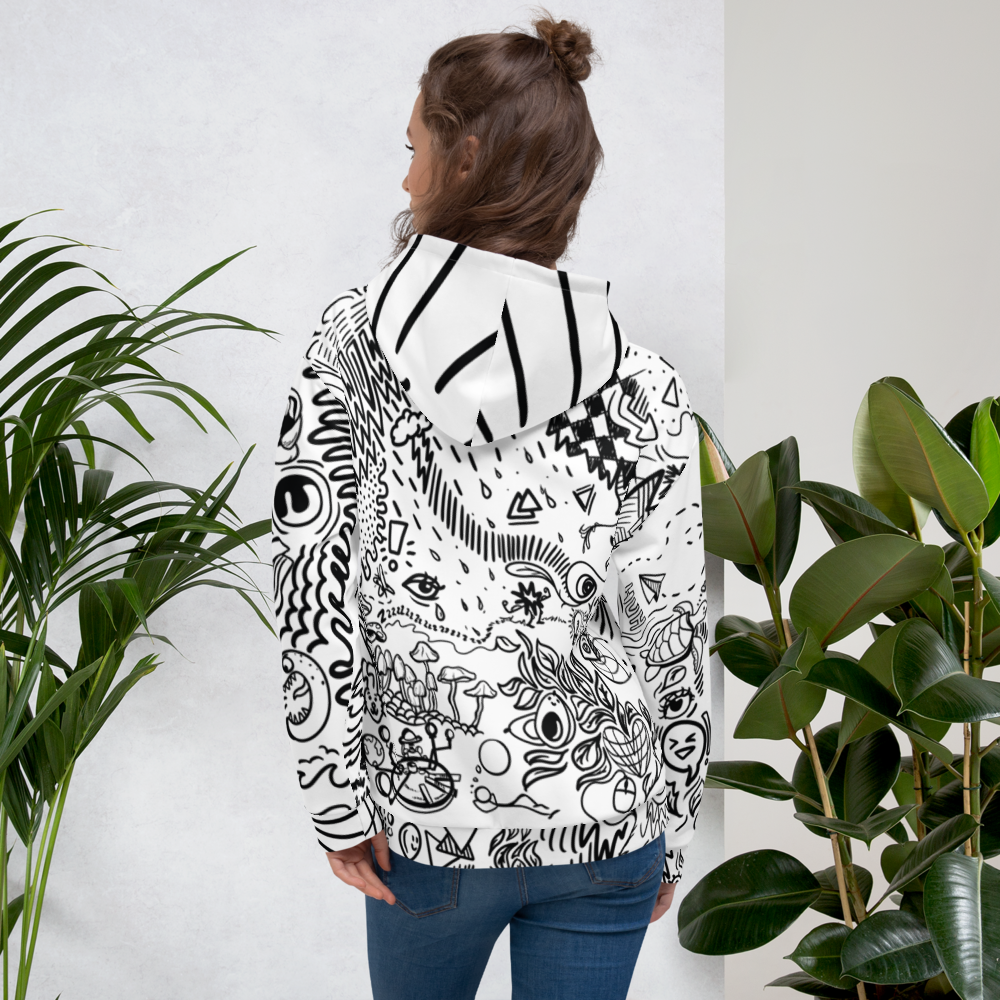 Cartoon Sharpie Hoodie | Unique Aesthetic Apparel