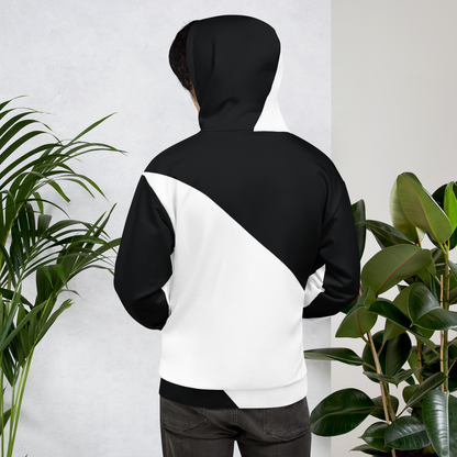 Black & White Eye Hoodie | Asymmetrical Anime Comic Aesthetic Kawaii Unisex Sweatshirt XS-3XL