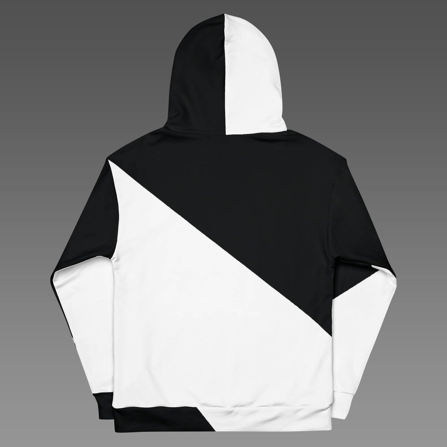 Black & White Eye Hoodie | Asymmetrical Anime Comic Aesthetic Kawaii Unisex Sweatshirt XS-3XL