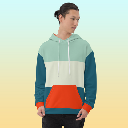 70's Color Block Hoodie | Unique Apparel