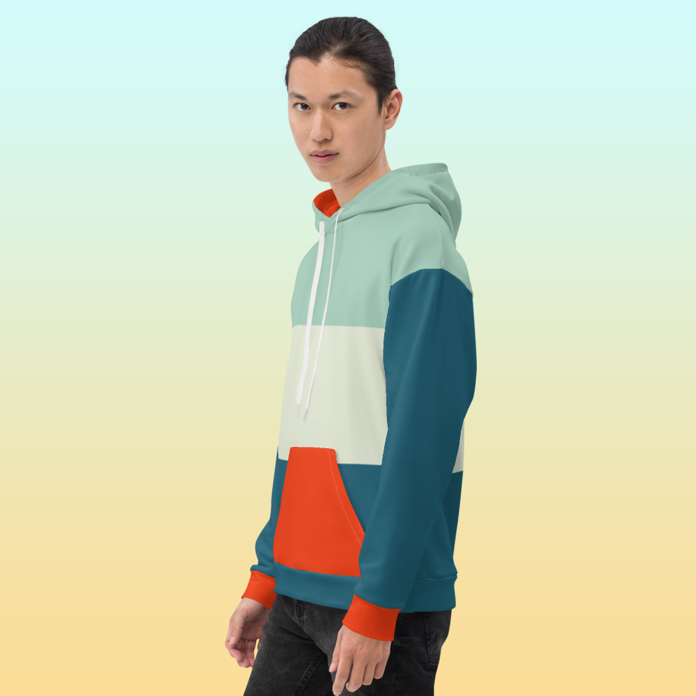 70's Color Block Hoodie | Unique Apparel