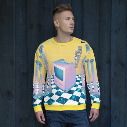 Vaporwave Aesthetic Mac Sweatshirt | Webcore Techwear Sweater