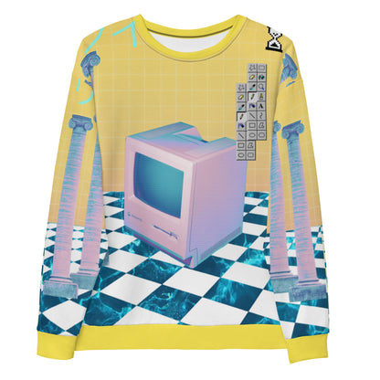 Vaporwave Aesthetic Mac Sweatshirt | Webcore Techwear Sweater