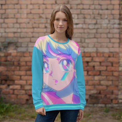 Kawaii Anime Sweatshirt | Aesthetic 90s Pastel