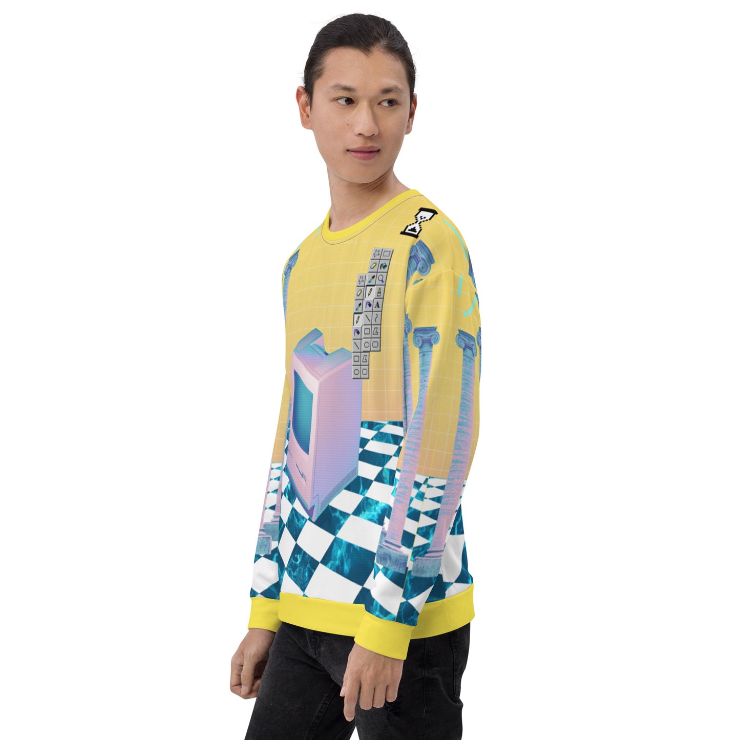 Vaporwave Aesthetic Mac Sweatshirt | Webcore Techwear Sweater