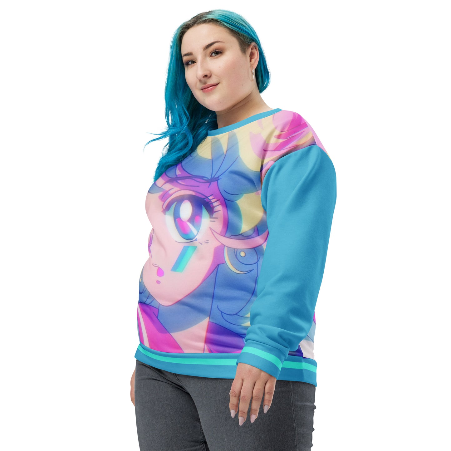 Kawaii Anime Sweatshirt | Aesthetic 90s Pastel