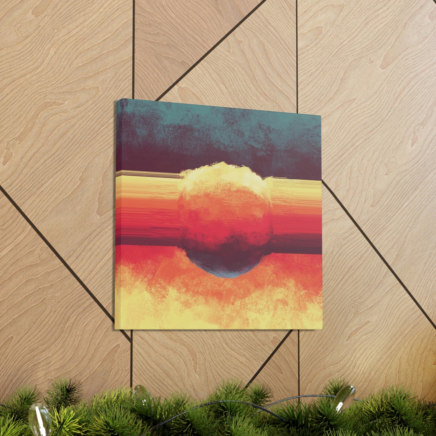 Alchemist's Fire Canvas Gallery Wrap | Abstract Modern Art Print Decor for Living & Game Room