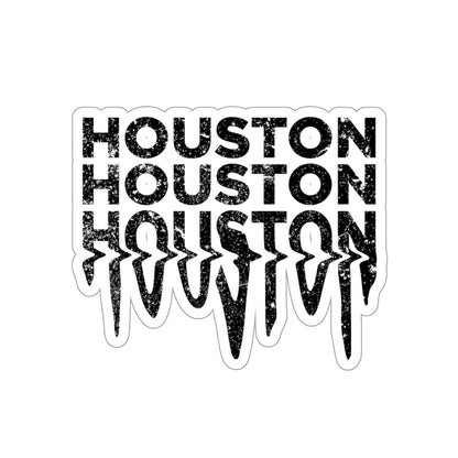 HOUSTON Drip Sticker | HTX Htown Vinyl Waterproof 2x2-6x6