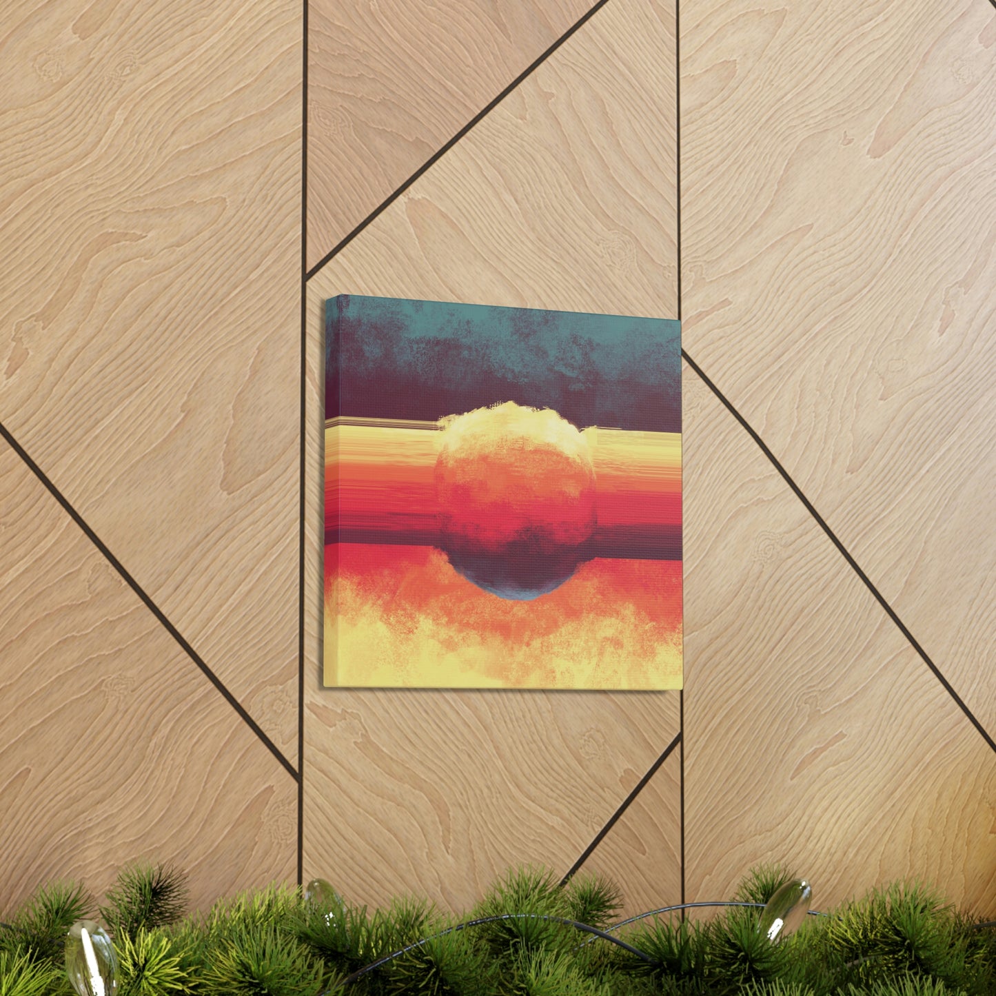 Alchemist's Fire Canvas Gallery Wrap | Abstract Modern Art Print Decor for Living & Game Room